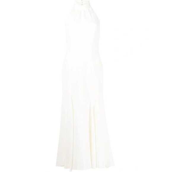 NWT MILLY Penelope Halter Neck Cady Dress  US 4 - Picture 5 of 15